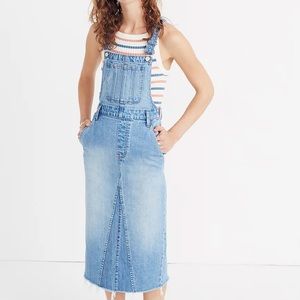 Madewell Reconstructed Denim Jumper Dress
